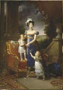 Francois Pascal Simon Gerard Portrait of la duchesse de Berry et ses enfants oil